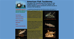 Desktop Screenshot of americanfishtaxidermy.com