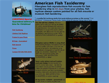 Tablet Screenshot of americanfishtaxidermy.com